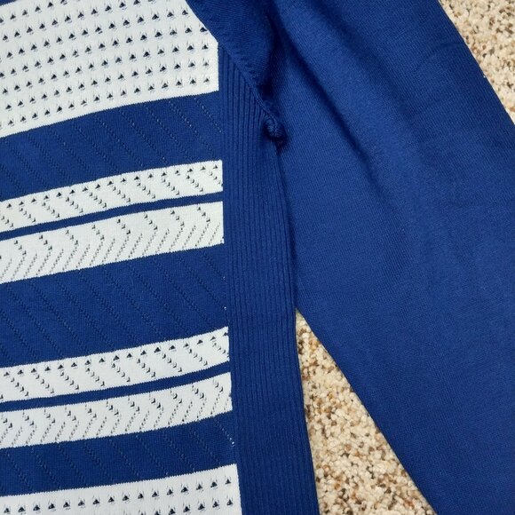 3160 Size XL/Large Fit Hannah Sweater In Navy and White. NWOT - Picture 2 of 7